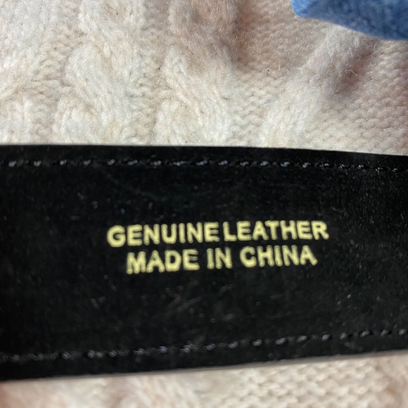 Ann Taylor Loft Black and Silver Harness Belt Up to 29.5" - Picture 5 of 8